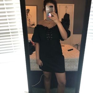 Wild Fable Black Off the Shoulder dress